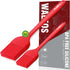 Walfos Silicone Basting Pastry Brush Set - Heat Resistant, Strong Steel Core, Perfect for BBQ Grill Baking, 2 Pcs (Red)