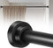 Adjustable Shower Curtain Rod 31-68 in - No Drilling Black Tension Rod for Bathroom Room Divider