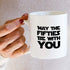 Retreez Funny Mug - May The Fifties Be With You, 11 Oz Ceramic Tea Coffee Mug, 50th Birthday Gag Gift