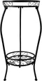 NOAMOO Metal Plant Stand 2 Tier Indoor Outdoor, Tall Flower Pot Shelf Rustproof