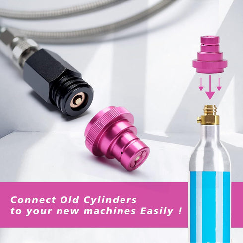YUXIVCNE CO2 CO2 TR21-4 Quick Adapter Upgraded for Soda Water Bubbler Compatible with DUO/Terra/Art, Soda Maker Valve