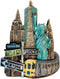 3D New York Skyline Refrigerator Magnet Sticker, Tourists Travel Souvenirs for Home & Kitchen Decor