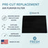 Activated Carbon Replacement Filter for Whynter Portable Air Conditioner Models ARC-14S, ARC-14SH