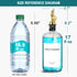 1 Pack, 17oz Mouthwash Dispenser for Bathroom, Glass Mouthwash Dispenser with Cup, Mouth Wash Container Bottle