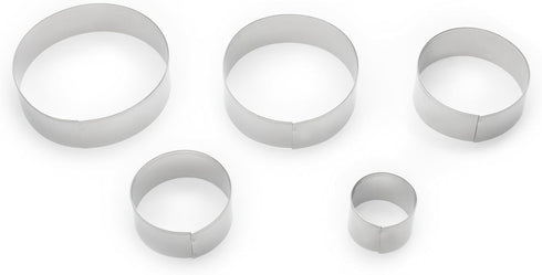 Fox Run Circle Cookie Cutter Set, 1 x 4 x 4 inches