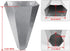 8lbs 8 Holdly Medium Size Chicken Cone, Galvanized Steel Poultry Restraining Cone for Chicken,for Large Layers
