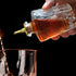 LINALL Donatello Bitters Bottle for Cocktail, 4oz / 130ml Glass Dash Bottle with Gold Plated Dasher Top