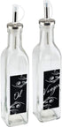 TopNotch Outlet Oil and Vinegar Dispensers - 2-Piece Oil and Vinegar Glass Bottle Set