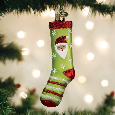 Old World Christmas Glass Blown Ornaments for Christmas Tree, Christmas Sock