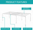 Expandable Cabinet Shelf Rack - Stainless Steel Adjustable Kitchen Countertop Shelves for Organization