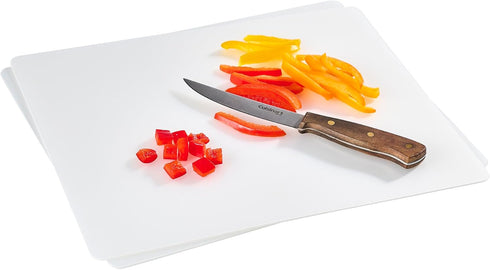 Disposable Cutting Board Sheets - 11"x14" Flexible Plastic Mats (8 Pack)