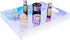 12X9 Inch Countertop, ROYALITA Iridescent Acrylic Tray with Handles, Serving Tray Spill Proof, Perfume Decorative Tray