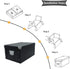 GUOZI Collapsible Storage Box, Decorative Memory Box with Lid & Handles, Cardboard File Bin for Keepsakes