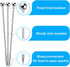 15PCS Stainless Steel Cocktail Picks, Reusable Toothpicks & Skewers for Drinks, Garnish Picks for Appetizers