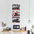 3 12x16inchx3pcs iKNOW FOTO Piece Canvas Wall Art Black and Red Steam Locomotive Train Poster Pritns Old Vintage Steam