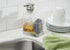 Countertop mDesign Modern Plastic Kitchen Sink Liquid Hand Soap Dispenser Pump Bottle Caddy with Storage Compartment