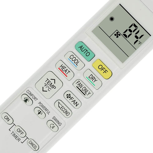 Replacement Remote Control for Daikin Air Conditioner, English Version Display in Fahrenheit, Compatible with
