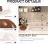 Snail Shaped Soap Dispenser, Cute Hand Soap or Lotion Pump Bottle, Fun Bathroom Accessory, Coffee Color, 6.88 x 4.33 x