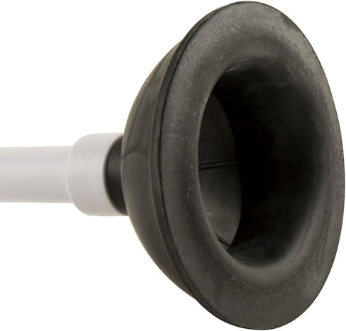 PlumbCraft 14-18-in. Stow-Away Plunger, Heavy Duty Toilet Plunger with Adjustable Handle, 7503500