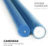 CANDWAX 8 inch Dark Blue Tapered Candles - Set of 12 Dripless Dinner Candles