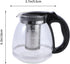 Tea Glass Infuser, 1500ml Glass Teapot with Stainless Steel Strainer, Stovetop Tea Kettle for Loose Leaf Tea