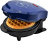 Classic Mini Waffle Maker by Select Brands: Cobalt Blue Non-Stick Iron for Traditional, Savory or Dessert Mini Waffles