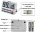 FCXJTU Digital Kitchen Timer, Large Display Countdown Timer with Loud Alarm, Magnetic Back Stand