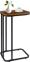 KJGKK C Shaped End Table, 27 Inches High Small Side Table for