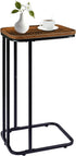 KJGKK C Shaped End Table, 27 Inches High Small Side Table for