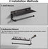 Danpoo Matte Black Wall Mount Paper Towel Holder with Shelf