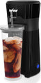 Sunvivi 20 Oz Iced Tea Maker for Ground Coffee, Cold Brew Coffee Maker with Reusable Filter, Black