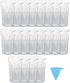 20 Pcs Reusable Sneak Travel Drinking Alcohol Flask Concealable Plastic Flasks with Funnel (16 oz)