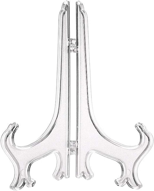 6Pcs/Set Feng Shui Plastic Easel Plate Display Stand, 9 Inch Sturdy Anti-Slip Frame, Set of 12 Artwork