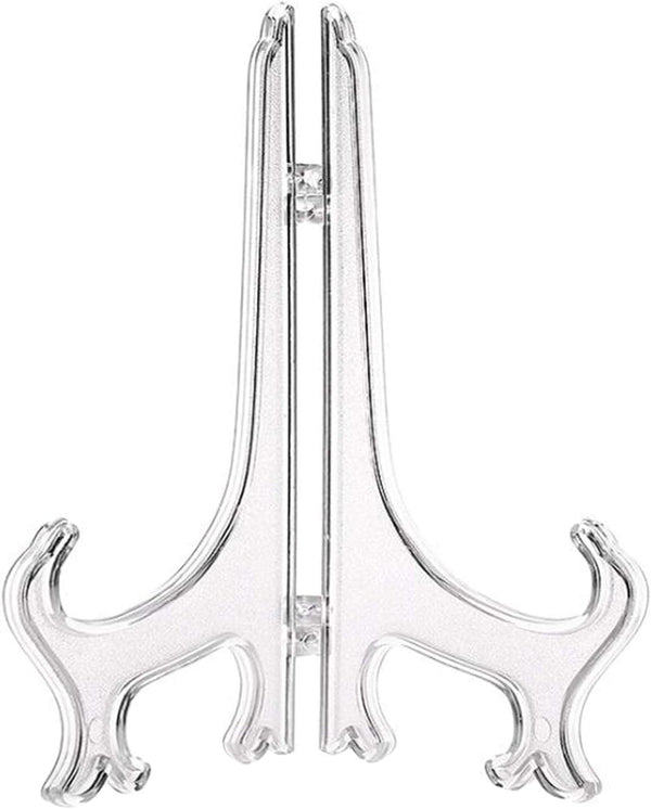 6Pcs/Set Feng Shui Plastic Easel Plate Display Stand, 9 Inch Sturdy Anti-Slip Frame, Set of 12 Artwork