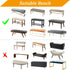 Fuloon Fuax Leather Dining Bench Cover - Anti-Dust Stretch Bench Slipcover Waterproof Seat Cushion Protector
