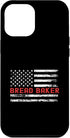 Bread Baker USA Flag Profession Retro Job Title Case for iPhone 15 Pro Max