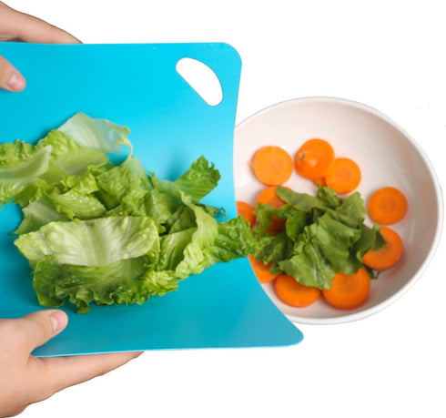 6pcs Color Coded Plastic Flexible Cutting Mats, Dishwasher Safe Chopping Board Set for Kitchen Cooking