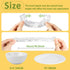 200 MAQIHAN Bowl Covers for Bread Proofing - Medium Plastic Wrap Food Sourdough Baking Rising Elastic Reusable Plate