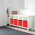 ShellKingdom Storage Bins - Foldable Fabric Storage Cubes, 6 Pack Cloth Organizer for Closet and Toy Storage, Red