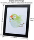 Kids Art Frame, Black, Changeable Display 8.5"×11" or 7"×9" with Magnetic Door for Children Artwork
