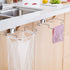 Set 2 of Large Stainless Steel Trash Bag Holders - Perfect for Cabinets and Under Sink Use