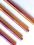 Reusable Straws Set, Stainless Steel Metal, Colorful, Includes 8 Straws, 4 Silicone Tips, 2 Cleaning Brushes, Travel