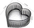 Glass Heart-shaped Candy Bowl Snack Bowl Dessert Bowl Fruit Bowl Ring Holder Dish Wedding Party Decor-Gray-5 OZ by WAIT FLY