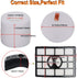 HIFROM Compatible HEPA Filter & Foam Felt Filter for Shark Rotator Powered Lift-Away Models, Replaces Part#XFF650 &