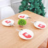 12Pcs Mini Christmas Stockings Snowflake Holders for Candy, Knife, Spoon, Fork, and Xmas Table Decorations