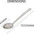 HIC Kitchen Solid Serving Spoon with Long Handle, 12.5-Inch, 18/8 Stainless Steel