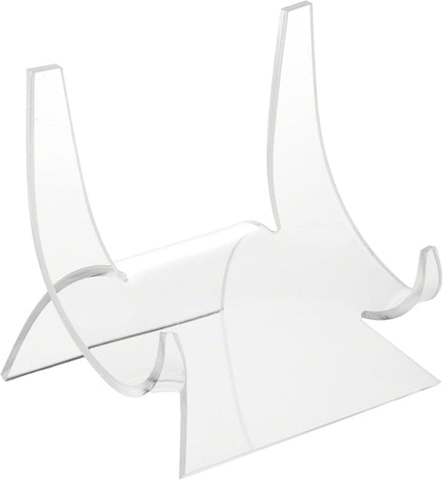 Plymor Clear Acrylic Double-Scoop Display Easel, 5.875" H x 5.75" W x 5.0625" D