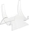 Plymor Clear Acrylic Double-Scoop Display Easel, 5.875" H x 5.75" W x 5.0625" D
