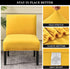 Armless Armless Armless Accent Chair Covers, Stretch Chair Slipcover Velvet Chair Covers Furniture Protector for Living