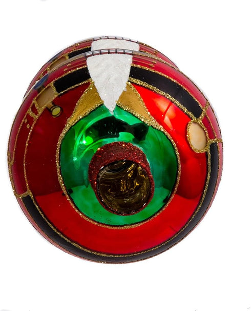 Kurt Adler Glass Nutcracker Treetop, 13-Inch
